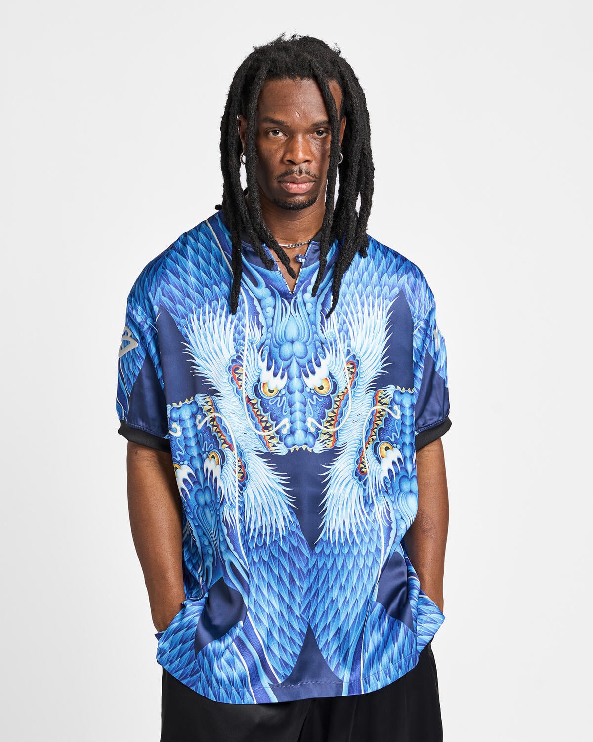 Y-3 SATIN GRAPHIC JERSEY 'Dragon' | KX3808 | AFEW STORE